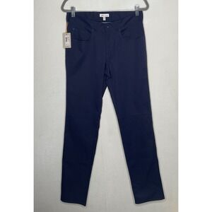 Peter Millar Pants Men 30x34 Blue Bingham Performance Five Pocket Golf Chino‎